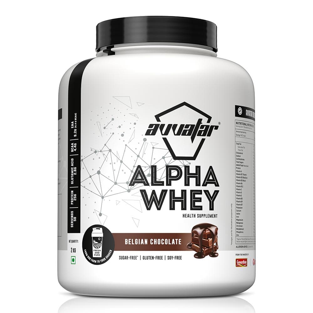 Avvatar Alpha Whey,  4.4 lb  Belgian Chocolate