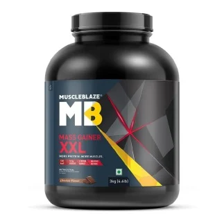 MuscleBlaze Mass Gainer XXL with Complex Carbs and Proteins in 3:1 ratio, 6.6 lb Chocolate