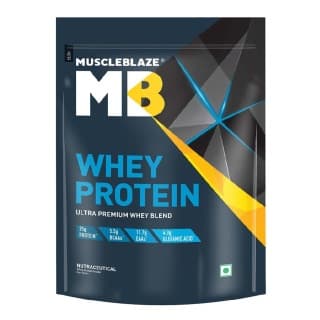 MuscleBlaze 100% Whey Protein Supplement Powder with Digestive Enzyme, 2.2 lb 28 Servings (Rich Milk Chocolate)