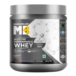 MuscleBlaze Biozyme Performance Whey, 1.1 lb Rich Chocolate