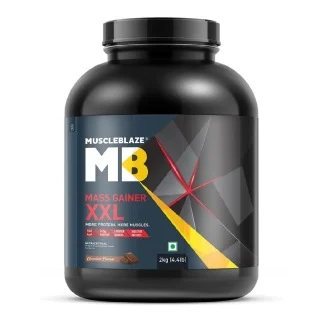 MuscleBlaze Mass Gainer XXL with Complex Carbs and Proteins in 3:1 ratio, 4.4 lb Chocolate