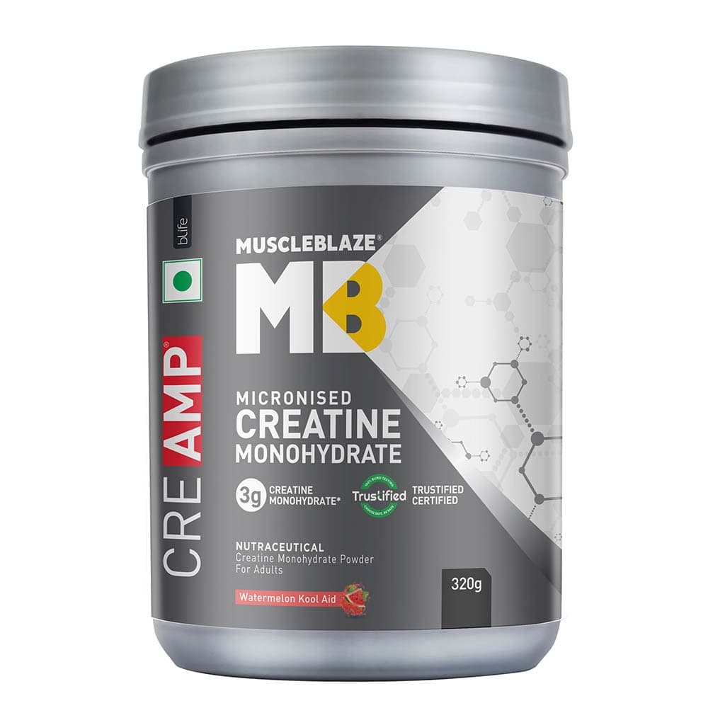 MuscleBlaze Creatine Monohydrate CreAMP, Watermelon Kool Aid 0.71 lb