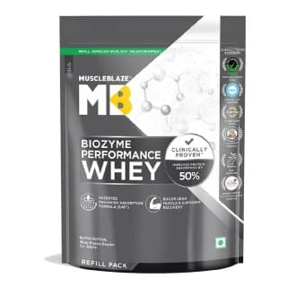 MuscleBlaze Biozyme Performance Whey, 2.201 lb Rich Chocolate