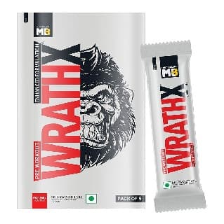 MuscleBlaze Pre Workout WrathX, 0.19 lb Fruit Fury