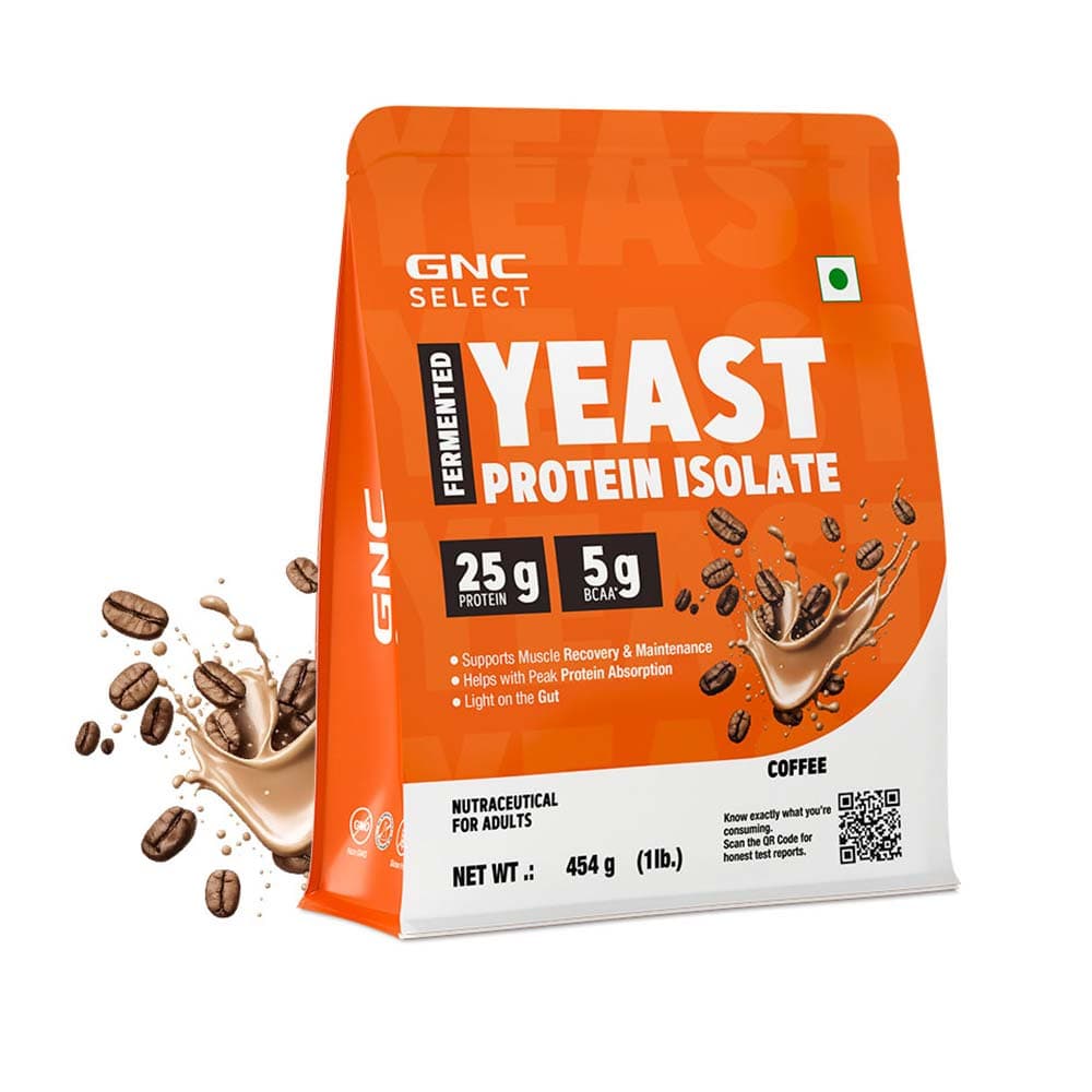 GNC Select Fermented Yeast Protein Isolate, 1 lb Coffee