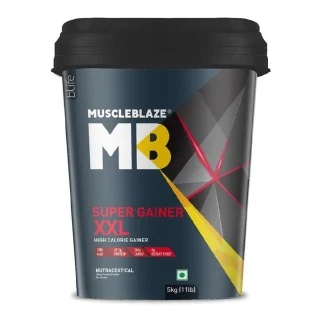 MuscleBlaze Super Gainer XXL Weight Gainer, 11 lb Chocolate