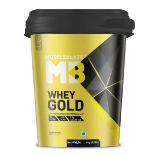 MuscleBlaze Whey Gold Protein Isolate with Digezyme, 8.8 lb Rich Milk Chocolate