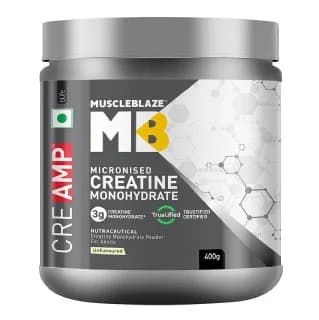 MuscleBlaze Creatine Monohydrate CreAMP, 400 g Unflavoured