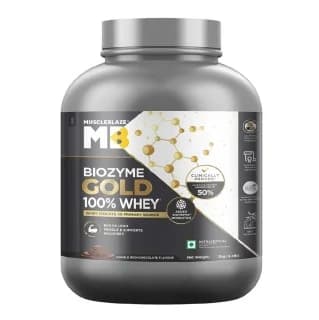 MuscleBlaze Biozyme Gold 100% Whey, 4.4 lb Double Rich Chocolate