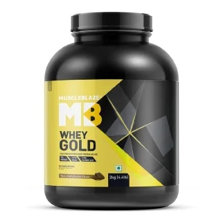 MuscleBlaze Whey Gold 100% Whey Protein Isolate, 4.4 lb Rich Milk Chocolate