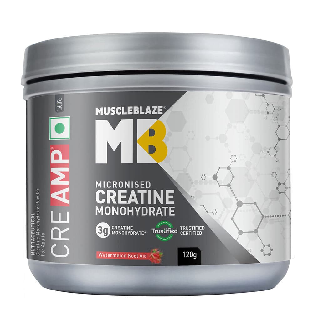 MuscleBlaze Creatine Monohydrate CreAMP, Watermelon Kool Aid 0.26 lb