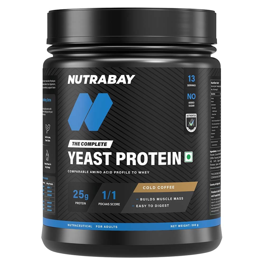 Nutrabay Yeast Protein, 1.1 lb Cold Coffee