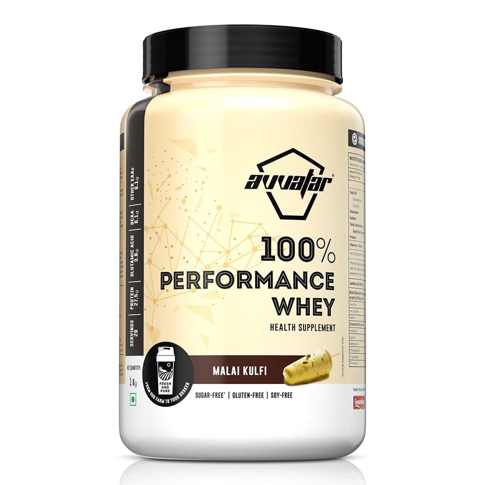 Avvatar 100% Performance Whey, 2.2 lb Malai Kulfi