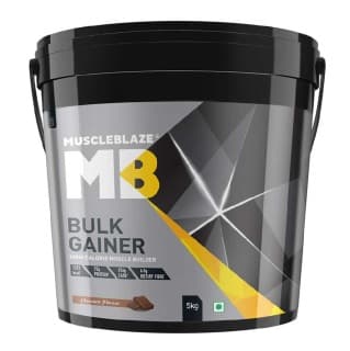 MuscleBlaze Bulk Gainer Mass Gainer with Creatine, 11 lb Chocolate