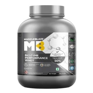 MuscleBlaze Biozyme Performance Whey, 4.4 lb Choco Crispers