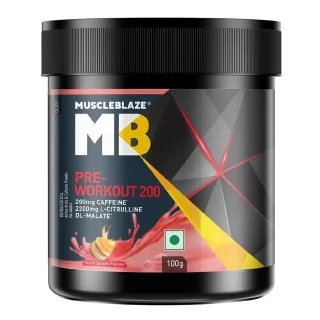 MuscleBlaze PRE Workout 200, 0.22 lb Fruit Splash