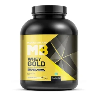MuscleBlaze Whey Gold 100% Whey Protein Isolate, 4.4 lb Gourmet Vanilla