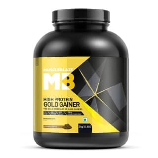 MuscleBlaze High Protein Gold Gainer, 6.6 lb Chocolate