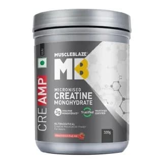 MuscleBlaze Creatine Monohydrate CreAMP, 320 g Watermelon Kool Aid