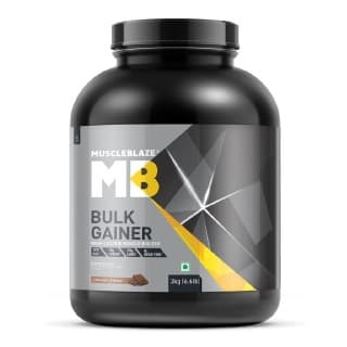 MuscleBlaze Bulk Gainer Mass Gainer with Creatine, 6.6 lb Chocolate