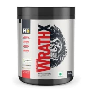 MuscleBlaze Pre Workout WrathX, 340 g Fruit Fury