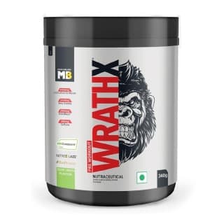 MuscleBlaze Pre Workout WrathX, 340 g Sour Green