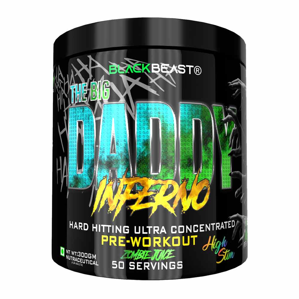 BLACK BEAST The Big Daddy Inferno Pre-Workout, 0.66 lb Zombie Juice
