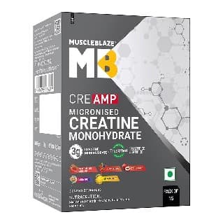 MuscleBlaze Creatine Monohydrate CreAMP, 0.13 lb Assorted Pack