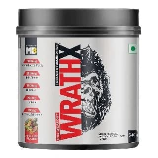 MuscleBlaze Pre Workout WrathX, 540 g Fruit Fury