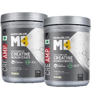 MuscleBlaze Creatine Monohydrate CreAMP, 1.1 lb Unflavoured