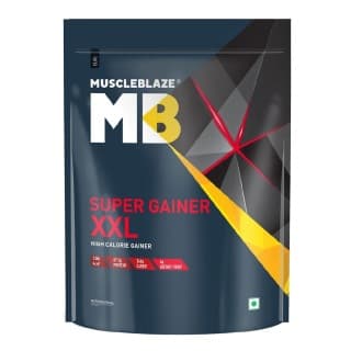 MuscleBlaze Super Gainer XXL Weight Gainer, 4.4 lb Chocolate