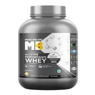 MuscleBlaze Biozyme Performance Whey, 4.4 lb French Vanilla Creme