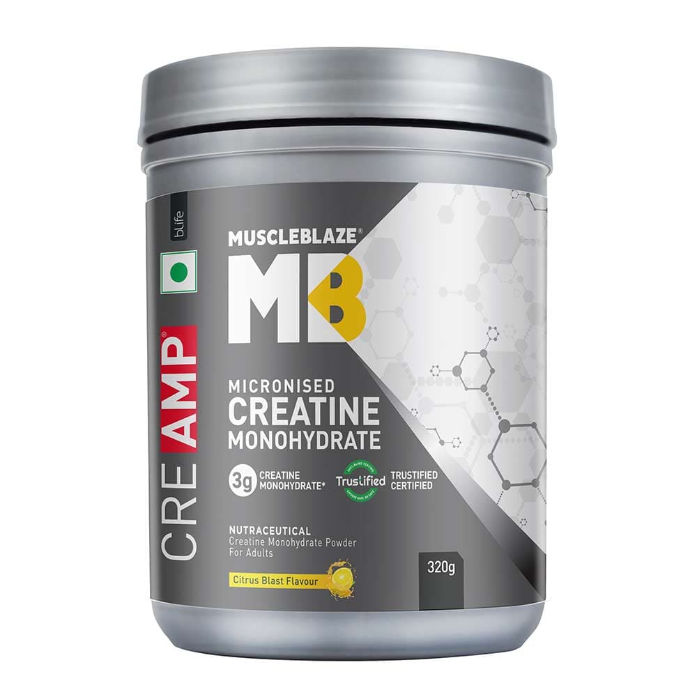MuscleBlaze Creatine Monohydrate CreAMP, Citrus Blast 0.71 lb