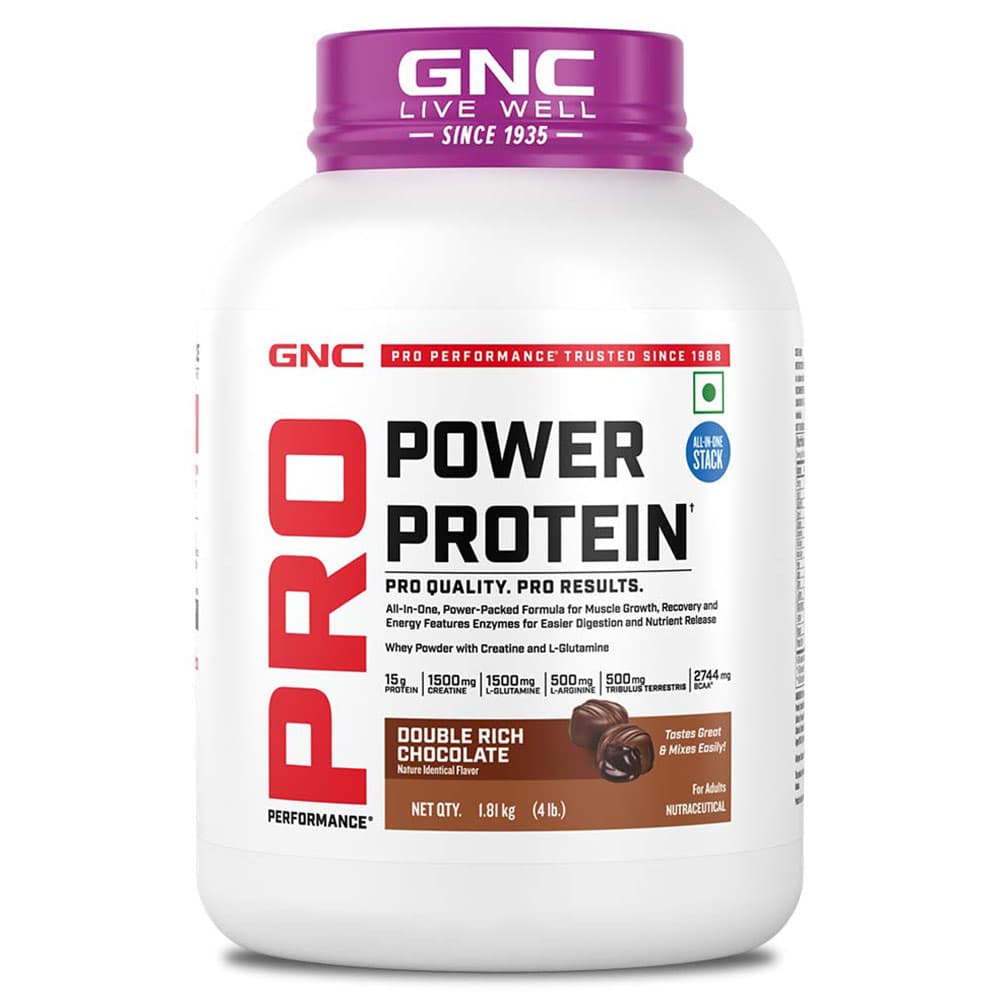 GNC Pro Performance Power Protein, 4 lb Double Rich Chocolate