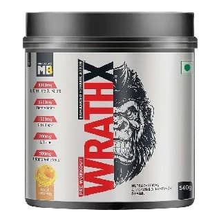 MuscleBlaze Pre Workout WrathX, 540 g Rage Orange