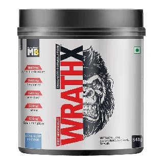 MuscleBlaze Pre Workout WrathX, 540 g Cola Frost