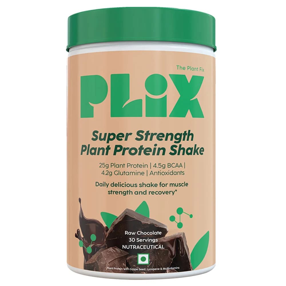 Plix Sport 100% Plant Protein Strength (Post Workout), 2.2 lb Raw Chocolate